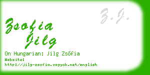 zsofia jilg business card
